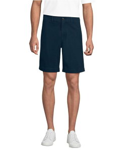 �����Y�G���h �����Y �{�g���X �n�[�t�p���c�E�V���[�c Lands' End Men's Knockabout 9 Comfort Waist Classic Fit Chino Short Radiant navy �l�C�r�[