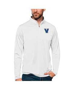 �A���e�B�O�A �����Y �g�b�v�X �V���c Antigua Men's White Villanova Wildcats Tribute Quarter-Zip Top White �z���C�g