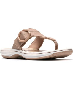 �N���[�N�X ���f�B�[�X �V���[�Y �T���_�� Clarks Women's Breeze Cove Flip Flop Flats Tan �^��