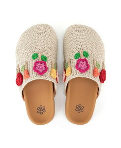 �U�T�b�N ���f�B�[�X �V���[�Y �p���v�X The Sak Women's Bolinas Crochet Clog Flower ecru �G�N����