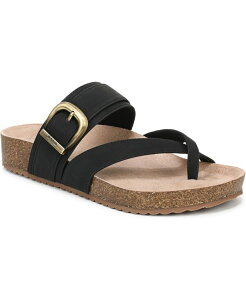 �h�N�^�[�E�V���[�� ���f�B�[�X �V���[�Y �T���_�� Dr. Scholl's Women's Livia Strappy Thong Sandals Black �u���b�N
