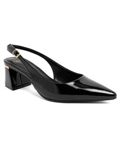 �W���[���Y�j���[���[�N ���f�B�[�X �V���[�Y �p���v�X �q�[�� Jones New York Women's Fildy Block Heel Slingback Pumps Black Crinkle �u���b�N