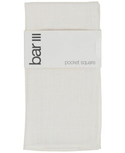 �o�[�X���[ �����Y �A�N�Z�T���[ �l�N�^�C Bar III Men'seasonal Solid Pocket Square White �z���C�g