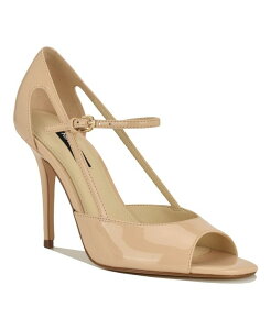 �i�C���E�F�X�g ���f�B�[�X �V���[�Y �p���v�X Nine West Women's Perela Strappy Peep Toe Stiletto Pumps Light Nude Patent