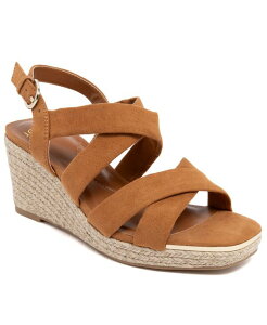 �W���[���Y�j���[���[�N ���f�B�[�X �V���[�Y �T���_�� Jones New York Women's Harila Strappy Espadrille Wedge Sandals Tan �^��