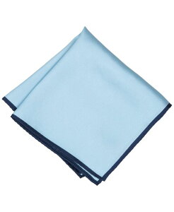 �A���t�@�j �����Y �A�N�Z�T���[ �l�N�^�C �V���N Alfani Men'silk Solid Rolled Border Pocket Square Blue �u���[