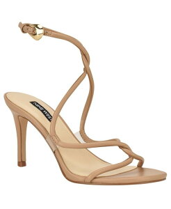 �i�C���E�F�X�g ���f�B�[�X �V���[�Y �T���_�� Nine West Women's Emerila Strappy Stiletto Dressandals Arena Tan/Clear �^��