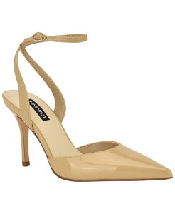 �i�C���E�F�X�g ���f�B�[�X �V���[�Y �p���v�X �A���N�� Nine West Women's Granankle Strap Stiletto Pumps New Nude Patent