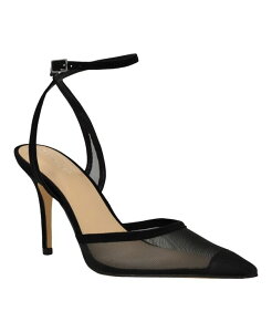 �J���o���N���C�� ���f�B�[�X �V���[�Y �p���v�X ���b�V�� �A���N�� Calvin Klein Women's Ozala Mesh Ankle Strap Stiletto Pumps Black Mesh �u���b�N