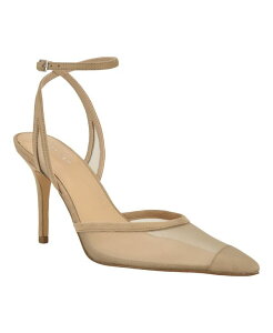 �J���o���N���C�� ���f�B�[�X �V���[�Y �p���v�X ���b�V�� �A���N�� Calvin Klein Women's Ozala Mesh Ankle Strap Stiletto Pumps Light Natural Mesh