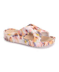 ���N���N�X ���f�B�[�X �V���[�Y �T���_�� MUK LUKS Women'spa Day Sandal Watercolor floral