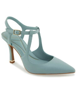�P�l�X�R�[�� ���f�B�[�X �V���[�Y �T���_�� �A���N�� Kenneth Cole New York Women's Romi Ankle Slingback Pumps Ice Blue Leather �u���[
