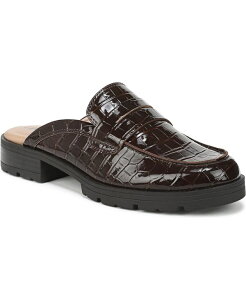 ���C�t�X�g���C�h ���f�B�[�X �V���[�Y �p���v�X LifeStride Women's London-Mule Round Toe Lug Sole Mules Dark Brown Croc Patent Faux Leather �u���E��