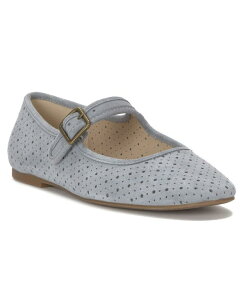 ���b�L�[�u�����h ���f�B�[�X �V���[�Y �p���v�X Lucky Brand Women's Tannyr Perforated Mary Jane Ballet Flats French Gray Suede �O���[