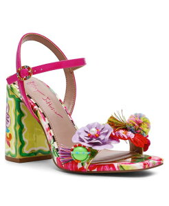 �x�b�c�B�W�����\�� ���f�B�[�X �V���[�Y �T���_�� �t�����[�� �t�����[ �q�[�� Betsey Johnson Women's Masen Floral Block Heel Dressandals Bright Multi �}���`�J���[