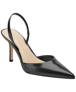 �}�[�N�E�t�B�b�V���[ ���f�B�[�X �V���[�Y �p���v�X ���U�[ Marc Fisher LTD Women's Noland Leather Slingback Stiletto Pumps Black Leather �u���b�N