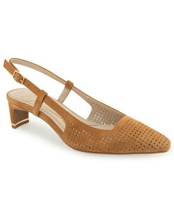 �P�l�X�R�[�� ���f�B�[�X �V���[�Y �p���v�X Kenneth Cole New York Women's Marbella Perf Slingback Pumps Brown Suede �u���E��