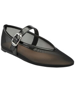 �}�[�N�E�t�B�b�V���[ ���f�B�[�X �V���[�Y �p���v�X ���b�V�� Marc Fisher LTD Women's Godina Mesh Mary Jane Dress Flats Black Mesh/Leather �u���b�N