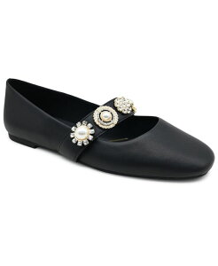 �P�l�X�R�[�� ���f�B�[�X �V���[�Y �p���v�X Kenneth Cole New York Women's Zeta Charms Mary-Jane Flats Black Leat �u���b�N
