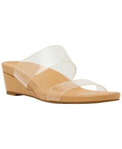 �A���N���C�� ���f�B�[�X �V���[�Y �T���_�� Anne Klein Women's Kapricorn Double Band Wedge Sandals Clear