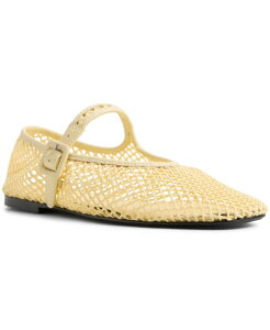 �A���h ���f�B�[�X �V���[�Y �p���v�X ���b�V�� ALDO Women's Alissie Mesh Almond Toe Ballerinas Flats Light Yellow Mesh �C�G���[