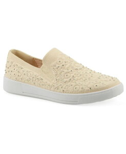 �z���C�g�}�E���e�� ���f�B�[�X �V���[�Y �X�j�[�J�[ White Mountain Women's Unit Slip On Sneakers Buttercream