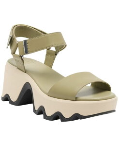 �\���� ���f�B�[�X �V���[�Y �T���_�� Sorel Women's Kinetic Aura Y-Strap Sandals Dusty Twill/Gum