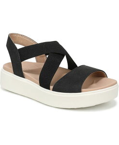 �h�N�^�[�E�V���[�� ���f�B�[�X �V���[�Y �T���_�� Dr. Scholl's Women's Madison Cloud Ease Strappy Sandals Black Faux Leather �u���b�N