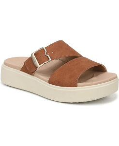 �h�N�^�[�E�V���[�� ���f�B�[�X �V���[�Y �T���_�� Dr. Scholl's Women's Madison Cloud Slide Sandals Honey Brown Faux Leather �u���E��