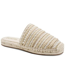 �J�[�� ���K�[�t�F���h ���f�B�[�X �V���[�Y �p���v�X KARLAGERFELD PARIS Women's Malaysia Round Toe Mule Flats White �z���C�g