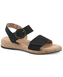 �N���t�o�C�z���C�g�}�E���e�� ���f�B�[�X �V���[�Y �T���_�� Cliffs by White Mountain Women's Bonique Flat Sandals Black Sueded Smooth �u���b�N