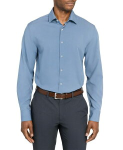 �R���X�g���N�g �����Y �g�b�v�X �V���c ConStruct Men'solid Performance Stretch Cooling Comfort Dresshirt Hydrangea