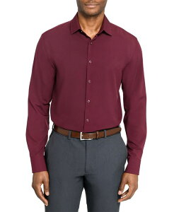 �R���X�g���N�g �����Y �g�b�v�X �V���c ConStruct Men'solid Performance Stretch Cooling Comfort Dresshirt Wine ���C��