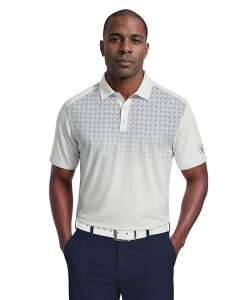 �s�[�W�[�G�[�c�A�[ �����Y �g�b�v�X �|���V���c �v�����g PGA TOUR Men's Active Ombre Geo Print Golf Polo Shirt Bright White �z���C�g