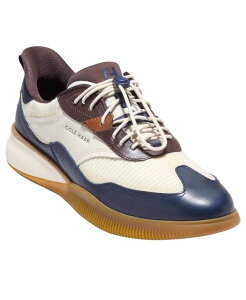 �R�[���n�[�� �����Y �V���[�Y �X�j�[�J�[ ���[�X Cole Haan Men's 6.Zerogrand Quick-On Lace-up Sneakers Ivory Navy �A�C�{���[