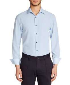 �R���X�g���N�g �����Y �g�b�v�X �V���c ConStruct Men'slim-Fit Solid Performance Stretch Cooling Comfort Dresshirt Light Blue �u���[