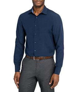 �R���X�g���N�g �����Y �g�b�v�X �V���c ConStruct Men'slim-Fit Solid Performance Stretch Cooling Comfort Dresshirt Navy �l�C�r�[