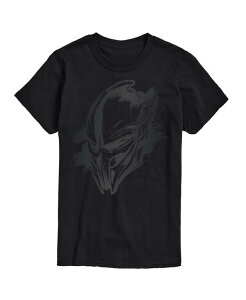 �G�A�E�F�[�u�X �����Y �g�b�v�X T�V���c ���m�N�� ���� �O���t�B�b�N AIRWAVES Men's Predator: Badlands Monochrome Mask Short-Sleeve Graphic T-Shirt Black �u���b�N