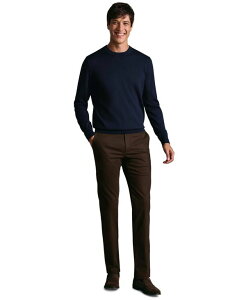 �`���[���Y�e�B���b�g �����Y �{�g���X �J�W���A���p���c Charles Tyrwhitt Men's Toffee Slim-Fit Ultimate Chino Pants Chocolate Brown �u���E��