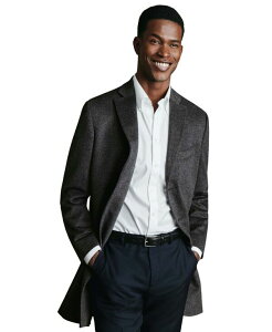 �`���[���Y�e�B���b�g �����Y �A�E�^�[ �W���P�b�g�E�u���]�� �R�[�g Charles Tyrwhitt Men's Regular-Fit Overcoat Dark Gray �O���[