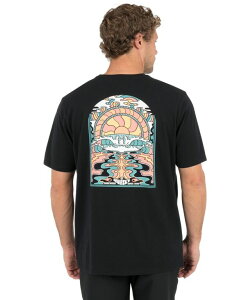 �n�[���[ �����Y �g�b�v�X T�V���c ���� Hurley Men's Grateful Sun Short-Sleeve T-Shirt Black �u���b�N