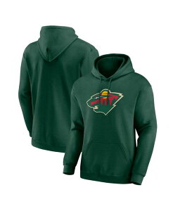 ���S�A�X���`�b�N �����Y �A�E�^�[ �p�[�J�[�E�X�E�F�b�g Logo Athletic Men's Green Minnesota Wild Essential Hoodie Green �O���[��