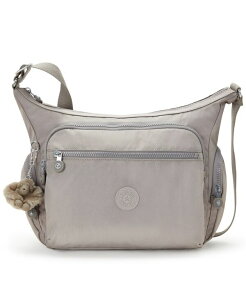 �L�v�����O ���f�B�[�X �o�b�O �i�C���� Kiplingabbie Medium Nylon Zip-Top Crossbody Handba grey Gris �O���[