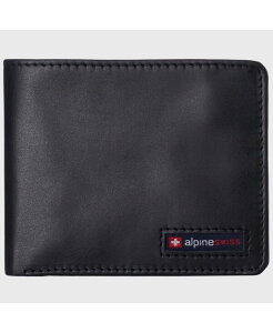 �A���p�C���X�C�X �����Y �A�N�Z�T���[ ���z ���U�[ Alpine Swiss Men's Wallet for Men RFID Protected Leather Wallet Spencer Bifoldivided Bill Section Gift Box 2 ID Windows 14 Card Storage Pockets Glossy nappa black �u���b�N