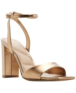 �A���h ���f�B�[�X �V���[�Y �T���_�� �q�[�� ALDO Women'serenya Block Heel Dressandals Gold Metallic �S�[���h