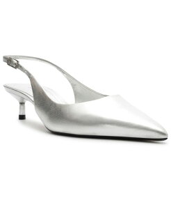 �A���b�c�H ���f�B�[�X �V���[�Y �p���v�X Arezzo Women'sutton Low Stiletto Pump Silver �V���o�[