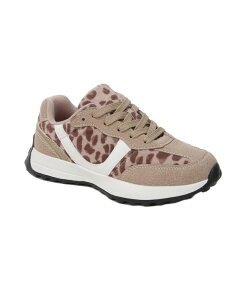 �o�[�l�X ���f�B�[�X �V���[�Y �X�j�[�J�[ ���[�X BERNESS Women's Beyonce Retro Lace-Up Sneakers Leopard �A�j�}��
