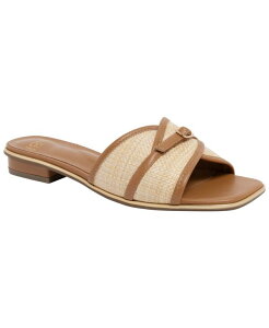 �W���[���Y�j���[���[�N ���f�B�[�X �V���[�Y �T���_�� Jones New York Women's Vivera Slide Flat Sandals Natural/Tan Raffia �^��