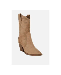���O�A���h�R�[ ���f�B�[�X �V���[�Y �u�[�c�E���C���u�[�c Rag & Co Rag and CO Womens Ramblerhinestones Embellished Calf Boots Beige/khaki �J�[�L