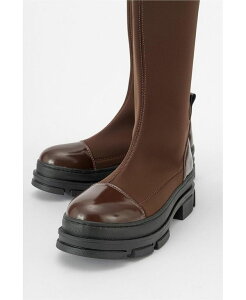 �v�����[�O�V���[�Y ���f�B�[�X �u�[�c�E���C���u�[�c �X�L���[�o Prologue Shoes Bella Scuba Boot Brown faux leather �u���E��